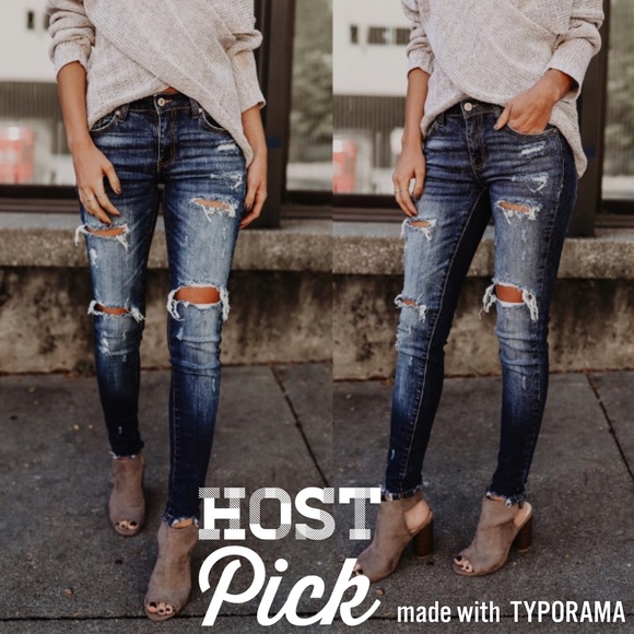 Denim - Last 1️⃣ Distressed Frayed Jeans
